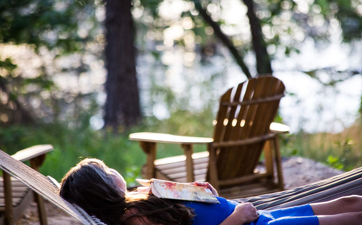 Lady Relaxing by Water